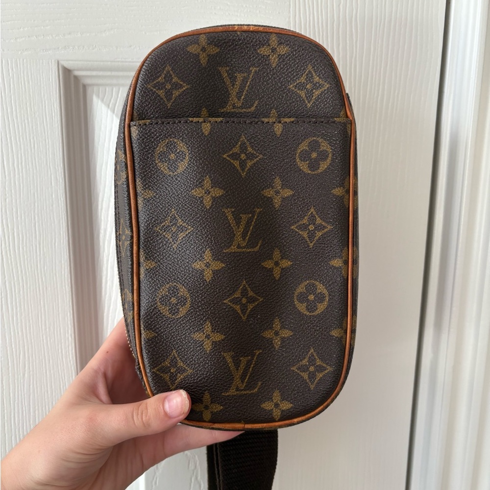 Louis Vuitton Brown and Gold Gange Crossbody Bag
